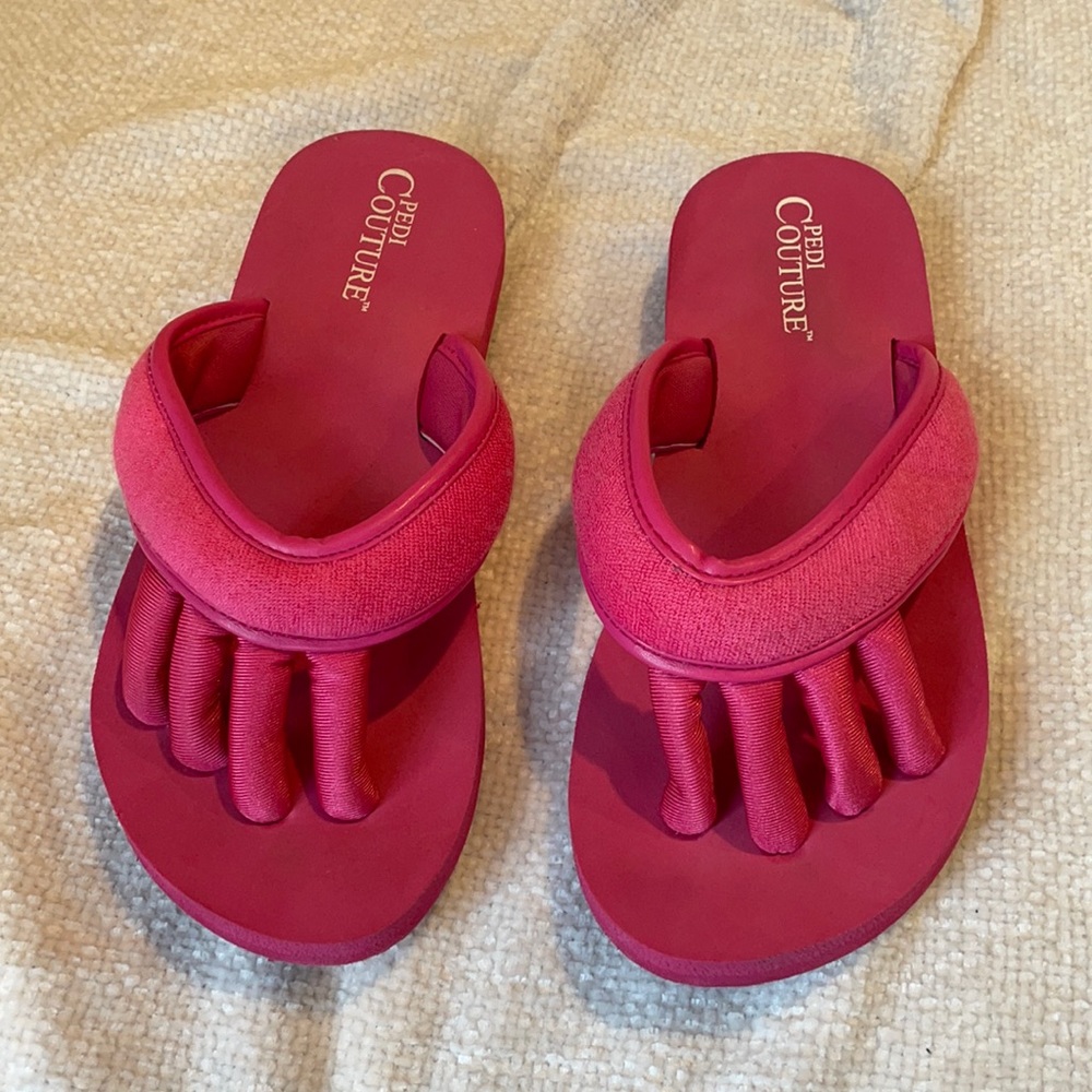 Hot Pink Pedicure Sandals! Sz S